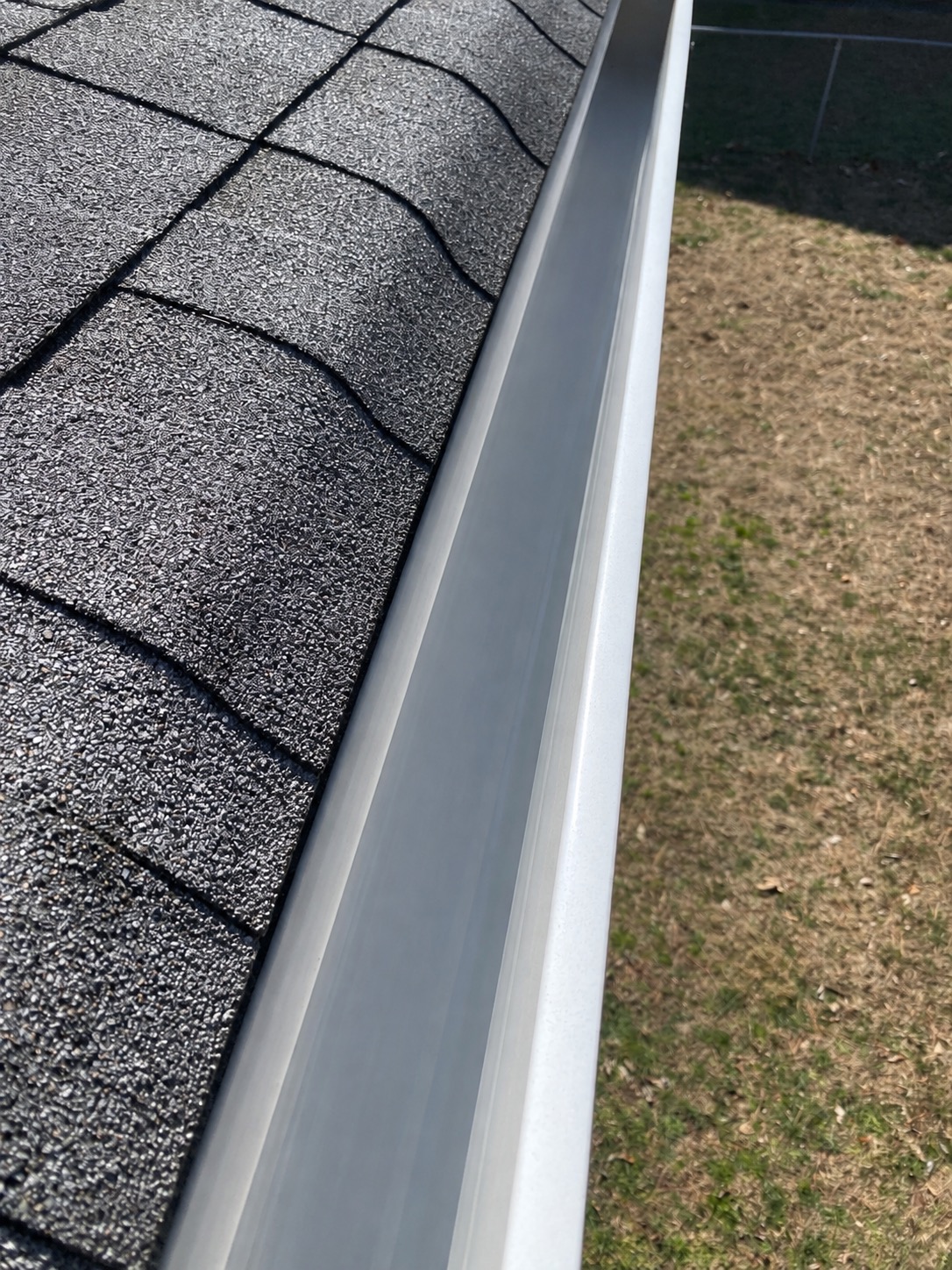GUTTER CLEANING after cleaning